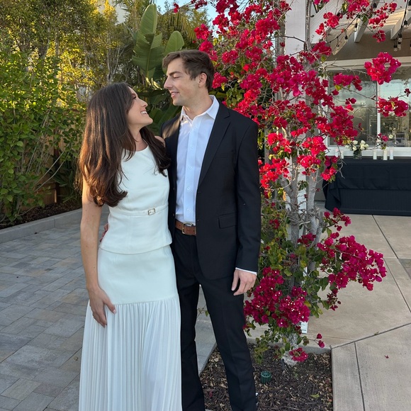 Women’s Cream Pleated Maxi Skirt - Picture 3 of 6